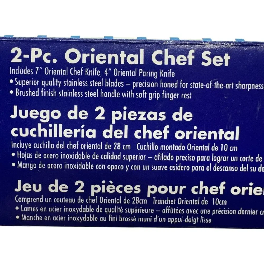 Oneida Cutlery Immaculate 2 Pc Oriental Chef Set